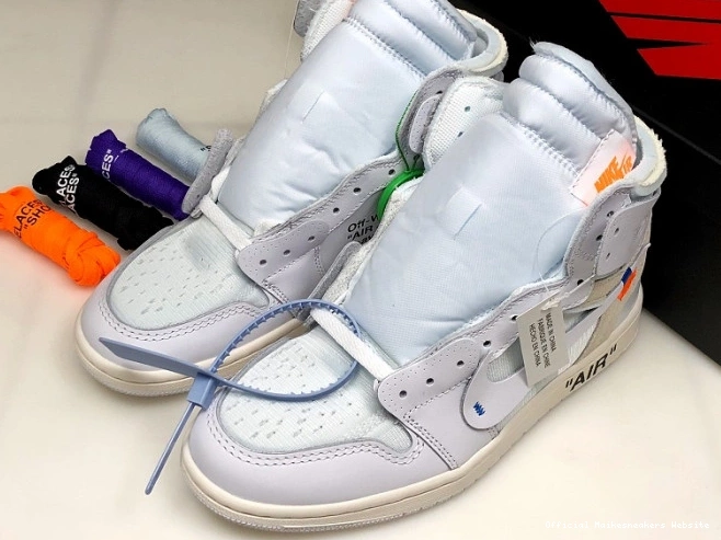 Official Maikesneakers Retro AQ0818-100 White Air High Off-White Jordan 1 0813